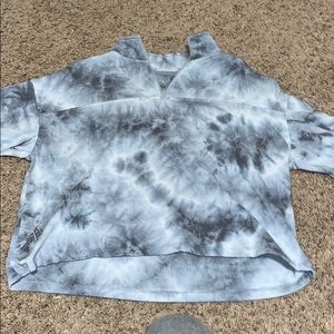 Blue Tie Dye Crop Top Jacket! Size L